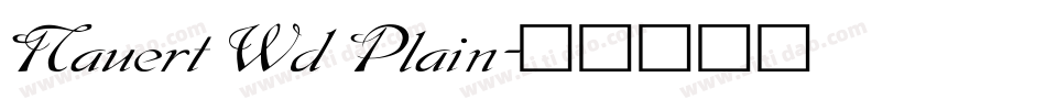 Nauert Wd Plain字体转换